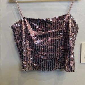 Astr Multicolor Sequin Camisole